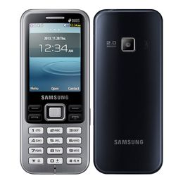 Original Refurbished Cell Phones Samsung C3322 2G GSM Camera Dual SIM Phone Straightforward Handset