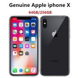 Original Apple iPhone X 5.8 inch phones A11 Face ID iOS Hexa Core 3GB RAM 64GB 256GB ROM Unlocked Refurbished Smart Phone 5pcs