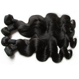 Rå självförtydlig brasiliansk Virgin Human Hair Body Wave 4 Bundles 400g LOT Original Cuticle Aligned Virgin Hair Cut från en givare