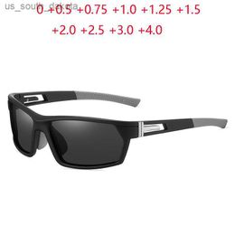 0 + 0,5 + 0,75 à + 4,0 extérieur Sport conduite lunettes de soleil presbytes hommes polarisés coloré lentille Prescription lunettes de soleil pour homme L230523