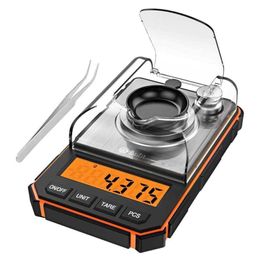 0 001G Elektronische digitale schaal Portable Mini Scale Precision Professional Pocket Scale Milligram 50G Kalibratie Gewichten 2108312215