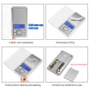 0,1-0,5 kg huishoudelijke keukenschaal elektronisch koffievoedsel schalen dieetschalen meten van gereedschap slank LCD digitale elektronische wegen