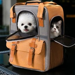 0-10 kg Cat porte-animaux de compagnie respirant Mesh Dog Sac à dos pliable grande capacité Cat portant sac de voyage en plein air