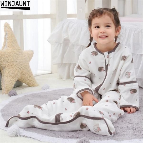 0-12 ans coton Babi infantile Sleepsack manches détachables garçons sac de couchage filles bébé enfants enveloppe pour enfants sacs de couchage pour bébé LJ201023