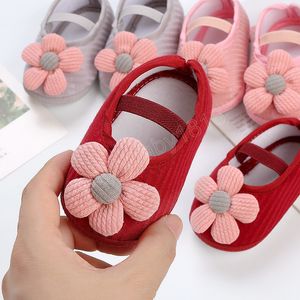 0-12m schattige zonnebloem babyschoenen lente zomer elastische baby schoenen ademende peuter zachte zolige schoenen prinses schoenen