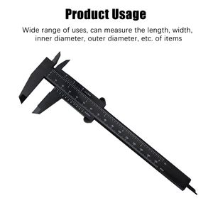 0-150 mm Vernier Caliper Plastique Gabine coulissant l'étalard Portable Mesure Règle Mesurer les outils pour le travail du travail du bois