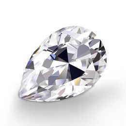 0 1CT-6 0CT1 5 3mm-10 14 mm peer met certificaat D F Kleur VVS Clarity Moissanite Stone 3ex Gesneden losse diamant voor instelling303K