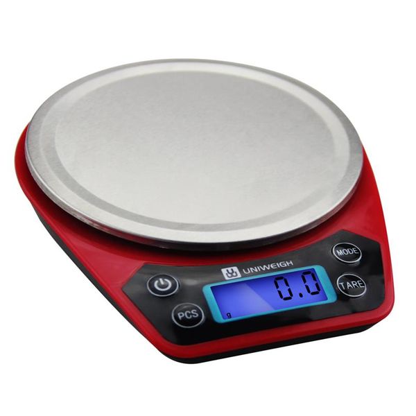 0 1g 1000g balance de cuisine poche numérique électronique Portable balance alimentaire régime ménage Durable en acier inoxydable Red304p