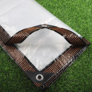 0,1 mm regendichte film buiten transparante tarpauline waterdichte doek sappige plantenschuur cover gazebo regendover pergolas luifel
