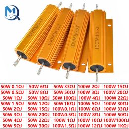 0,1R 0,5R 1R 2R 4R 6R 8R 10R 20R 1KωJ OHM Weerstand 50W 100W Aluminium Power Metal Shell Case Wirewound Resistor 0,01-100k