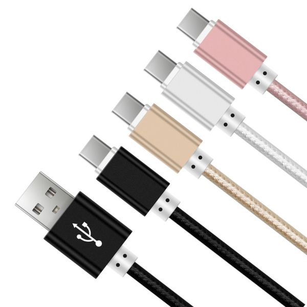 Câble Micro USB 0.25/1/1.5/2/3M pour Xiaomi Samsung Type C cordon de données de Charge rapide câbles de téléphone portable Android