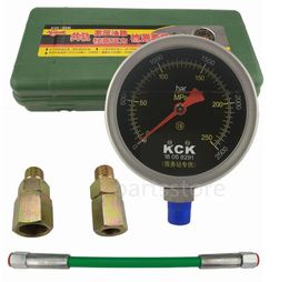 Medidor de prueba de presión de tubo de riel común de 0-250Mpa, probador de alta presión para circuito de aceite diésel, émbolo de riel común