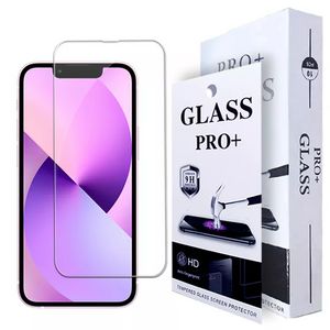 Protecteurs d'écran 0,2 mm pour iPhone 14 13 12 11 Pro Xs Max 8 7 Plus Huawei P40 Samsung S10E A70 LG 9H 2.5D verre trempé anti-empreintes digitales