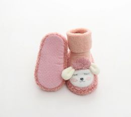 0-2y Baby Boys Girls Winter Warm First Walker Infant Dikke Loop Warm Cozy Tube Socks Soft Sole Toddler Niet-slip vloerschoenen