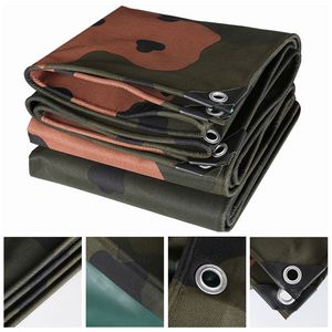 0,35 mm camouflage tarpauline PVC gecoate regendichte doek buiten luifel luifel luifel waterdichte oliedoek oxford stoffen schaduw zeil