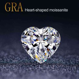 0,3ct op 4CT losse edelstenen moissanite stenen d kleur vvs1 hartvormige uitstekende gesneden pass diamant tester voor vrouwen sieraden