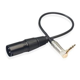 0,3 m 3,5 mm stéréo TRS mâle à xlr 3pin câble audio mâle Microphone Extension du câble de câble de câble de fil pour TRS