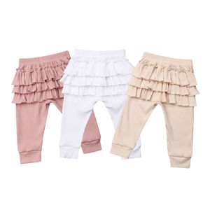 0-3Years Toddler born Baby Kid Girls Pants Ruffles Princess Infant Bottom Girl Costume 210515