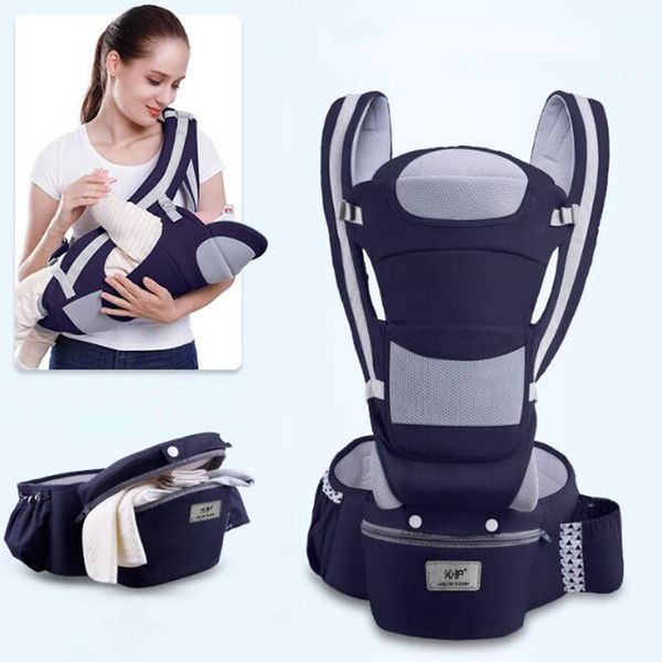 0-48M Porte-bébé ergonomique 15 Utilisation Way Infant Baby Hipseat Carrier Face avant ergonomique Kangourou Wrap Sling Voyage LJ200914