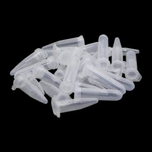0,5 / 1,5 / 2 ml de la papeterie à un tube à essai micro-plastique transparent pour un échantillon de laboratoire de la papeterie scolaire