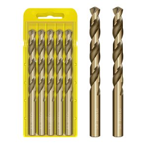 0,5-13 mm HSS M35 Twist Drill Bits avec cobalt tungstène en métal en métal perceurs d'alliage de poignée droite CNC Forage