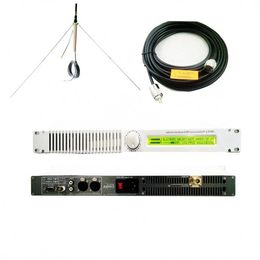 Livraison gratuite 0-50W PLL transmetteur FM professionnel 87-108Mhz KIT d'antenne GP Crslg