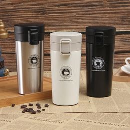 Masse thermique de 0,5 L Double mur 304 Café en acier inoxydable tasse de thé à vide thermos thermos bouteille à l'épreuve de la fuite de fuite thermos