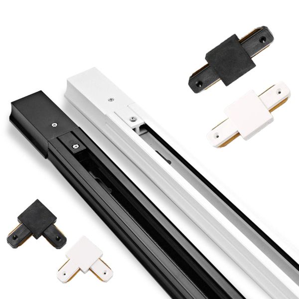 Rail de voie de 0,5 M 1 M Système à 2 fils Rails LED en aluminium Rails légers Connecteur de garde-corps universel Garde-corps de circuit pour projecteur de suivi LED D2.5