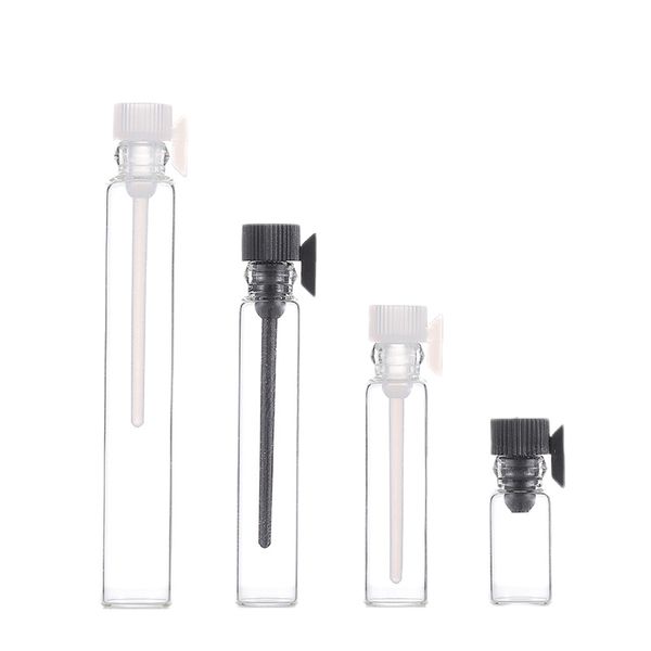 0,5 ml 1 ml 2 ml 3 ml de mode parfum petites bouteilles flacon en verre avec bâton de test mini parfum échantillon flacon test en verre bouteilles rechargeables vides