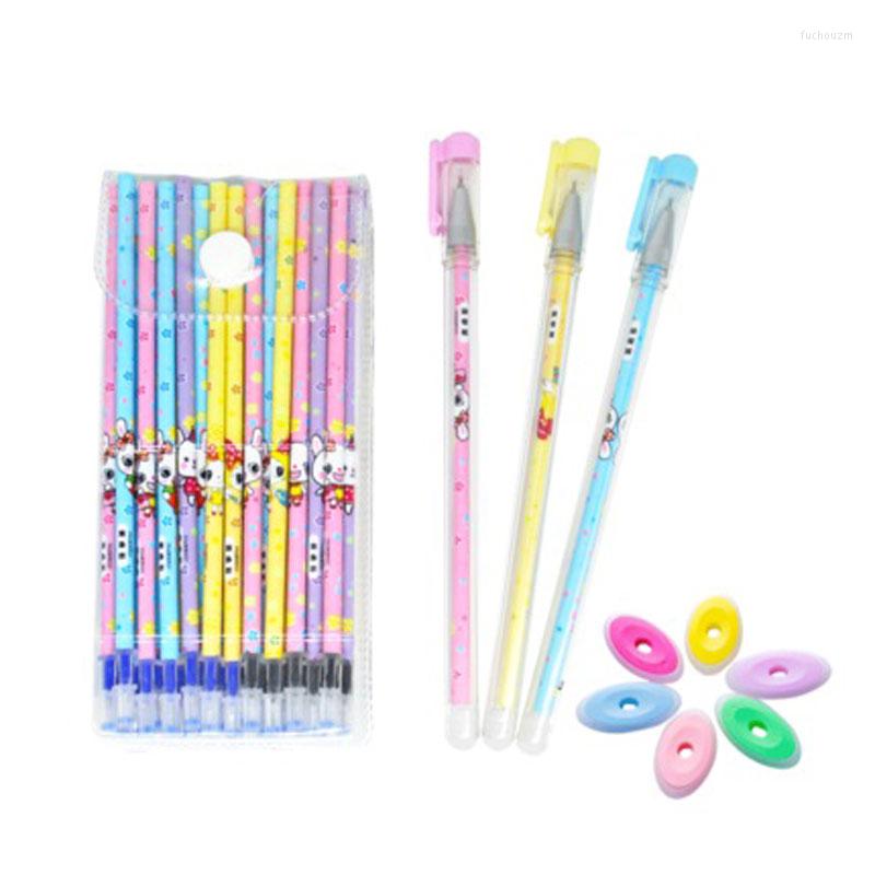 0,5 mm Blue Black Ink Gel Pen Erasable Rod Washable Handle School Writing Stationery