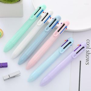 0,5 mm Creative Macaron 6 Color Ball Point Pen Solid Studenten Multicolor Oil Girl Heart Notebook