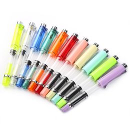 La prueba de bolígrafos para estudiantes con especificación de plumín de 0,5 MM se puede utilizar con pistón giratorio, bolígrafo absorbente de tinta, carcasa de plástico con plumín de Metal en muchos colores XG0122
