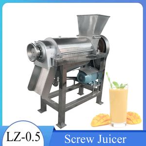 Extractor de jugo de Mango de prensa en frío Industrial, máquina exprimidora de naranjas y frutas automática comercial de 0,5 T/H