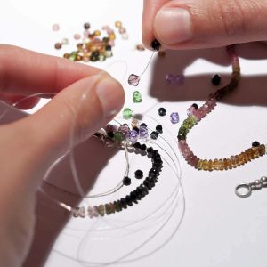 0,6-1,0 mm groothandel elastisch snoer kralendraad reksnaar vezel crafting lijn sieraden maken doe-het-zelf zaad kralenarmbanden levering