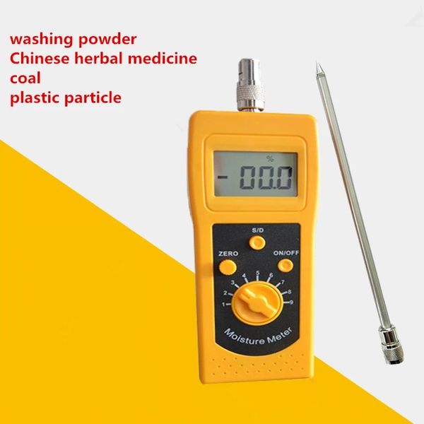 0-80% testeur d'analyseur d'humidité DM300C pour le sol argent sable combinaison chimique poudre de charbon poudre test de teneur en eau