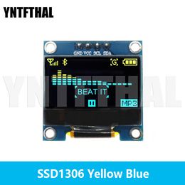 0,96 inch IIC SPI Serie 7/4pin Wit/blauw/geel blauw OLED Display Module SSD1306 SSD1315 12864 LCD -schermbord voor Arduino