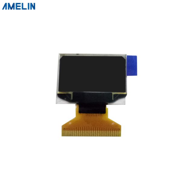 Module d'affichage LCD OLED 0,96 pouces 128x64Resolution avec interface d'affichage couleur blanche AMOLED et SPI