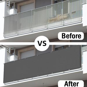 0,9 m breedte balkon hek privacy scherm Safty Net Garden Yard Sunshade Net Gazebo Winddichte schaduw Doek Zon Schaduw Zeil