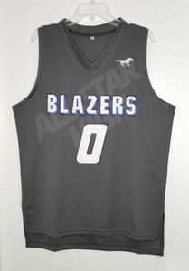 Maillot de basket-ball du lycée Bronny James #0, vêtements rétro personnalisés pour fans de sport, personnalisez n'importe quel nom et numéro