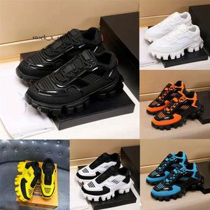 HH09 Designer Casual FEMMES HOMMES Noir Blanc Baskets Capsule Série Chaussures Lates P Cloudbust Thunder Baskets En Caoutchouc Bas Top Plateforme Sneaker pradaa 9538