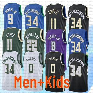 0 Damian Lillard Basketball Jersey 42 Robin Lopez Pat Connaughton Green 11 Brook Lope Jae Crowder 7 Chris Livingston Khris Middleton 34 9 22 11 Blue City Custom S-XXXL