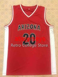 0 Gilbert Arenas 20 Amar'e Stoudemire Arizona Retro Basketball Jersey Broderie Cousu Personnalisé Tout Numéro Nom Ncaa XS-6XL