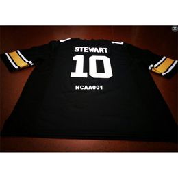 001 SCHWARZ #10 Kordell Stewart Colorado Buffaloes Alumni College-Trikot S-4XLoder individuelles Trikot mit beliebigem Namen oder Nummer