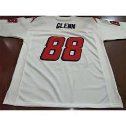 001 Custom # 88 TERRY GLENN Game Worn Retro Jersey 1999 avec Team 001 College Jersey Taille S-4XL ou personnalisé avec n'importe quel nom ou numéro de maillot