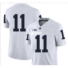 001 Penn State Nittany Lion Micah Parsons # 11 Echt Volledig borduurwerk College Jersey Size S-4XL of Custom Any Name of Number Jersey