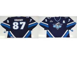001 personnalisé hommes jeunes femmes Vintage personnaliser CHL QMJHL Rimouski océanique 87 Sidney Crosby maillot de Hockey taille S5XL5378220
