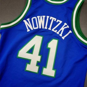 001Rare basketbal jersey mannen jeugd vrouwen vintage Dirk Nowitzki Mitchell Ness 98 99 Middelbare school Size S-5XL Custom Elke naam of nummer