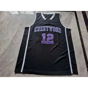 001rare Basketball Jersey Hommes Jeunes Femmes Vintage 12 Ja Morant Crestwood High School Taille S-5XL personnalisé n'importe quel nom ou numéro