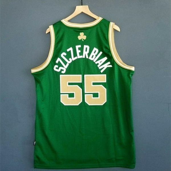 001Rare Baloncesto Jersey Men Juveniles Mujeres Vintage Wally Szczerbiak St. Patrick's Day High School Tamaño S-5XL Custom cualquier nombre o número