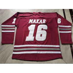 001Rare hockey jersey mannen jeugd vrouwen vintage mass cale makar maat S-5XL Custom Elke naam of nummer